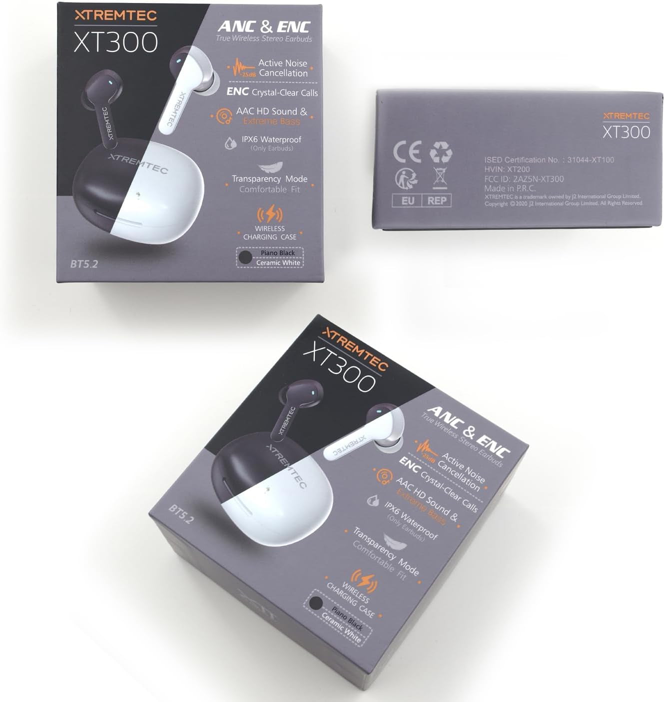 Bluetooth Noise Cancelling Wireless Earbuds for Iphone/Android, In-Ear Sweatproof Stereo Bass Headphones, Immersive Sound Bluetooth 5.2 Earphones with Microphones,En-Able Computer (White)